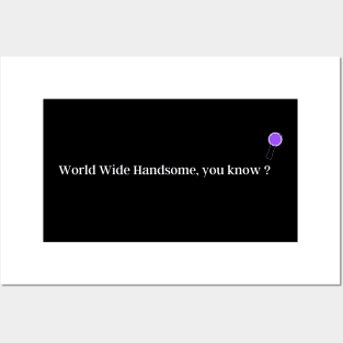 World Wide Handsome, you know? BTS Jin Funny Quote. Posters and Art